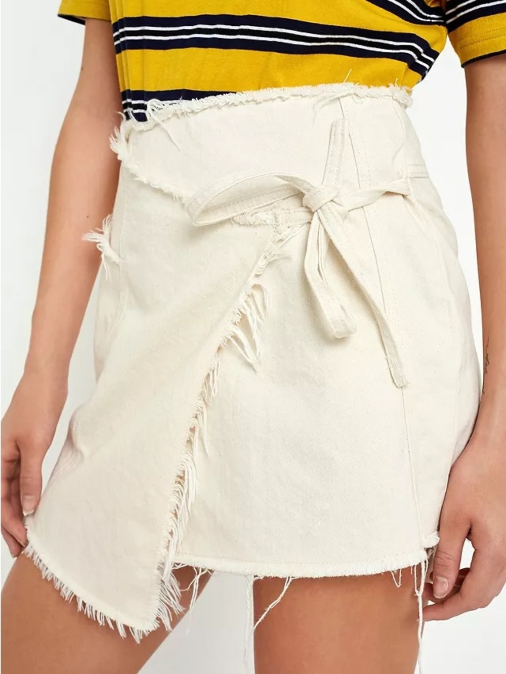 BDG Mini Canvas Wrap Skirt Medium